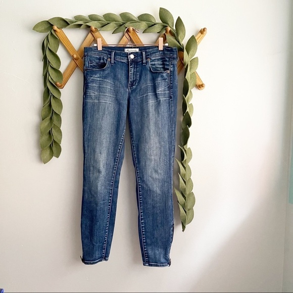 Madewell Ankle Zip Skinny Jeans - Picture 1 of 7